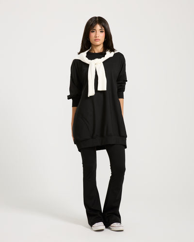 Flared Leggings In Black