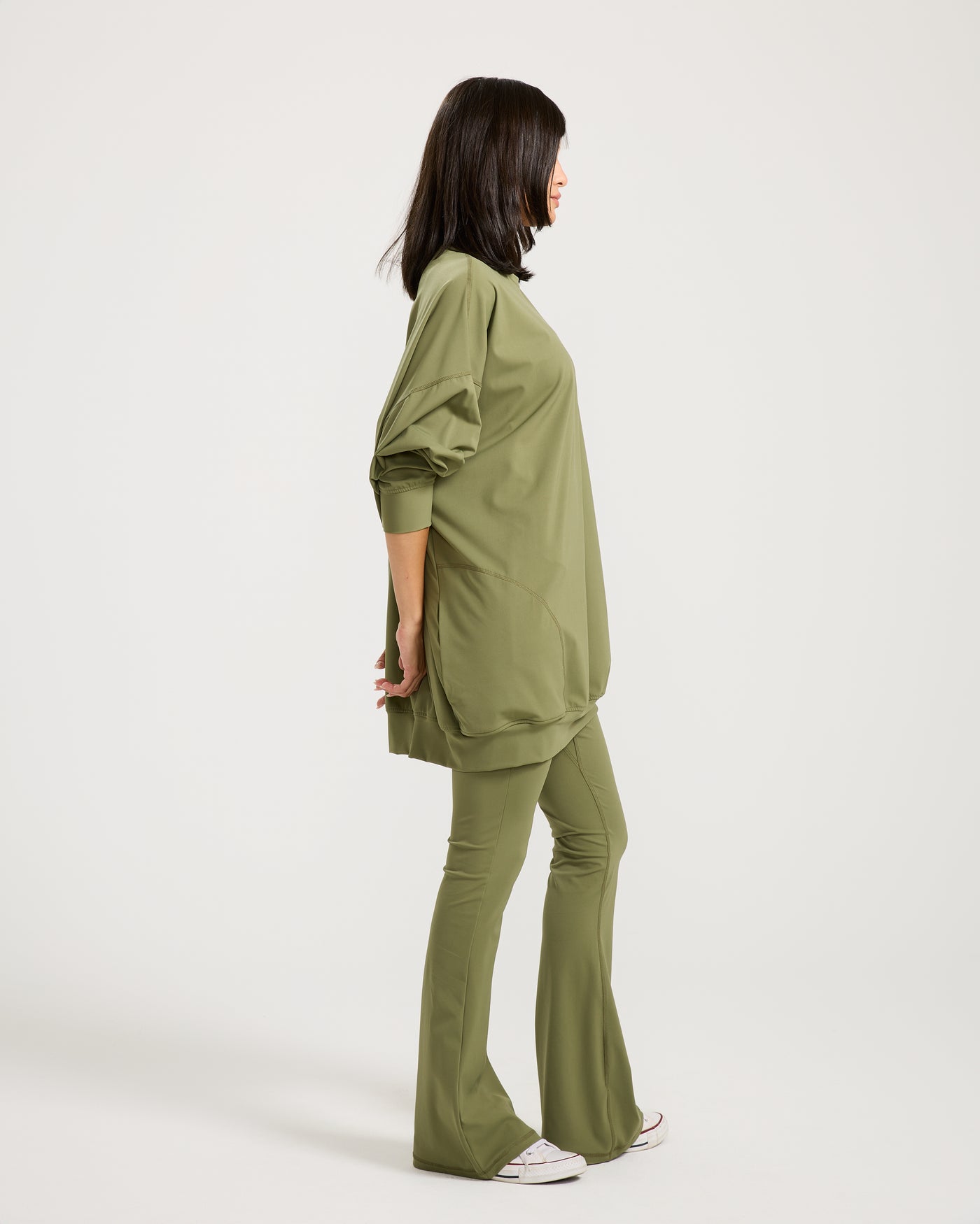 Super Oversize Sweatshirt In Olive