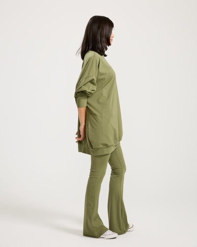 Super Oversize Sweatshirt In Olive