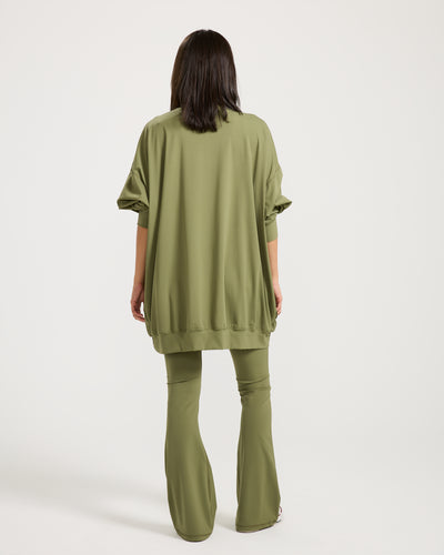 Super Oversize Sweatshirt In Olive