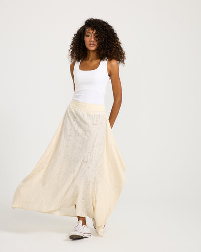 Ripped Asymmetrical Skirt