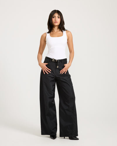 Barrel Waterproof Black Pants