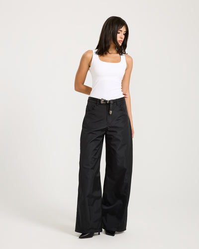 Barrel Waterproof Black Pants