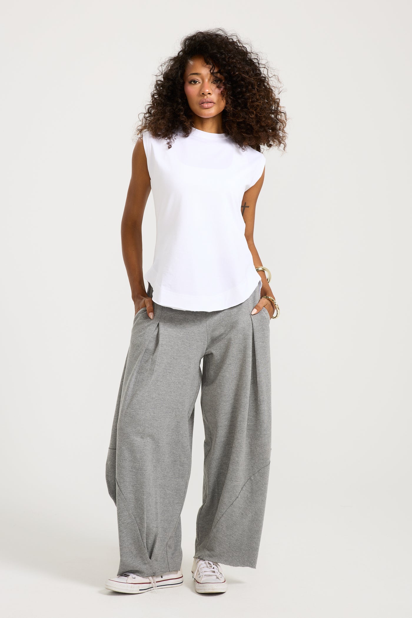 Patchwork Grey Sweatpants