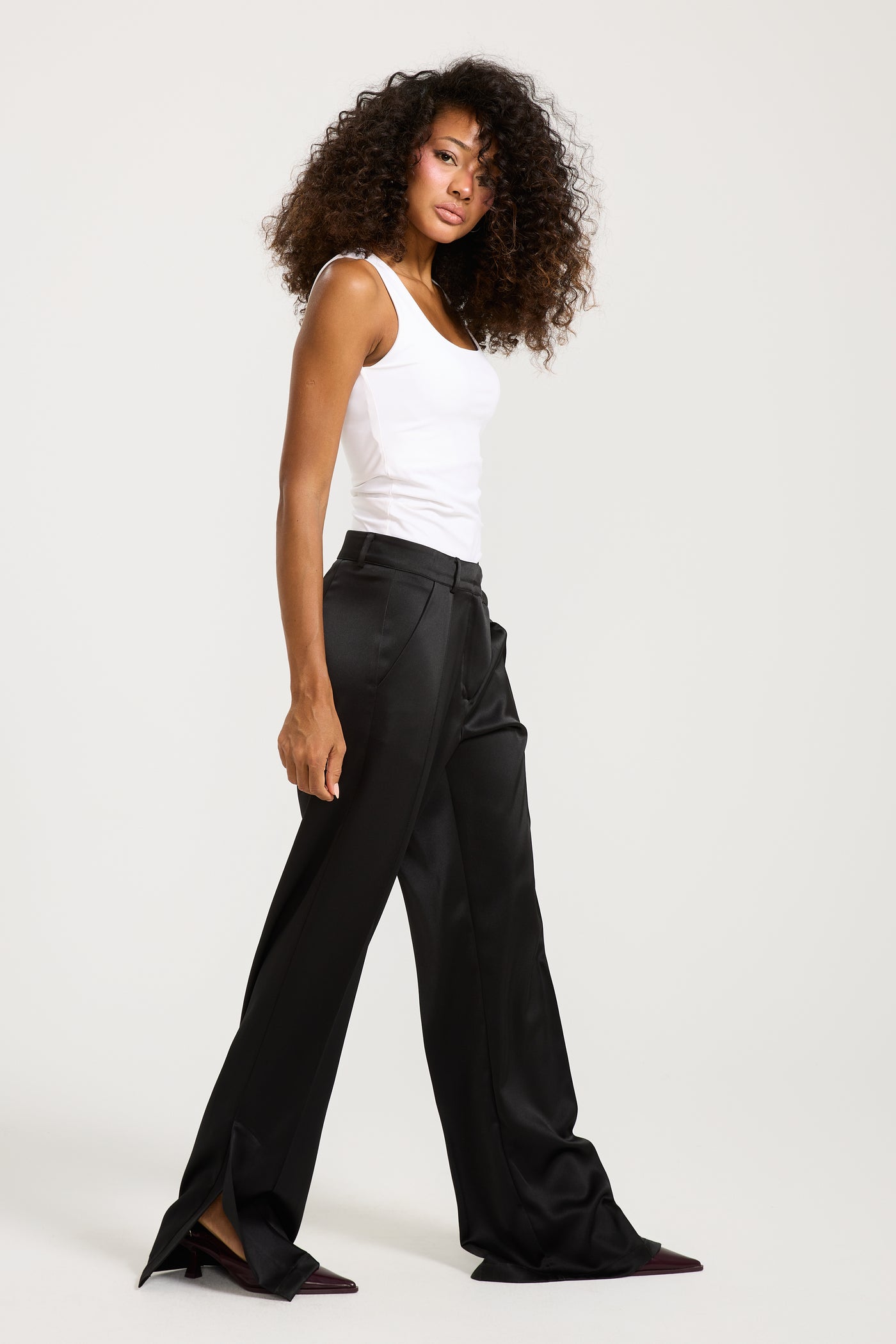 Satin Open Sides Pants