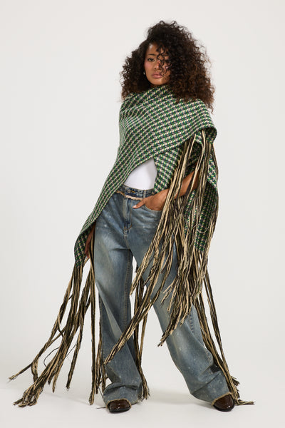 The Tweed Fringes Shawl
