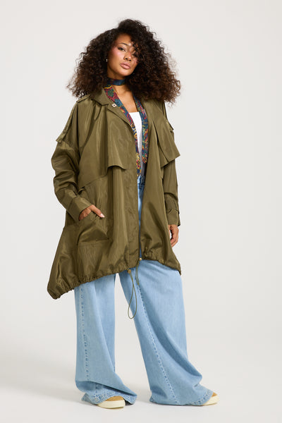 Ballon Waterproof Jacket In Olive