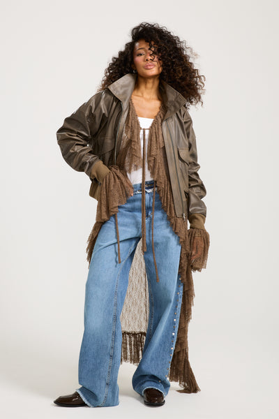 Bomber Leather Jacket