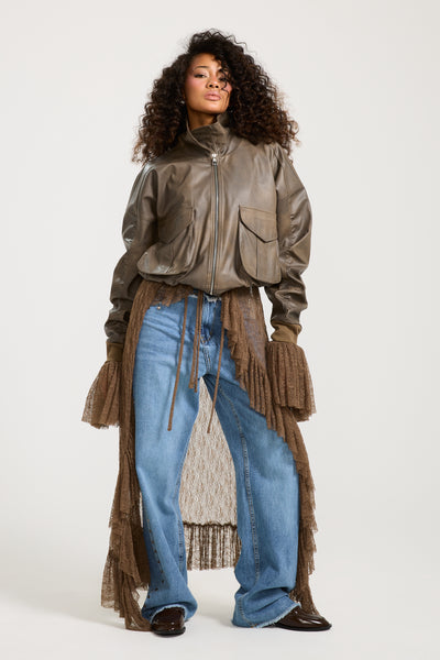 Bomber Leather Jacket