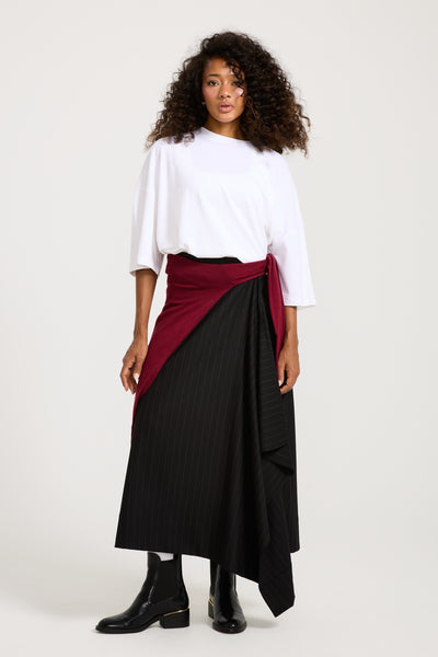 Black Asymmetrical Classic Skirt