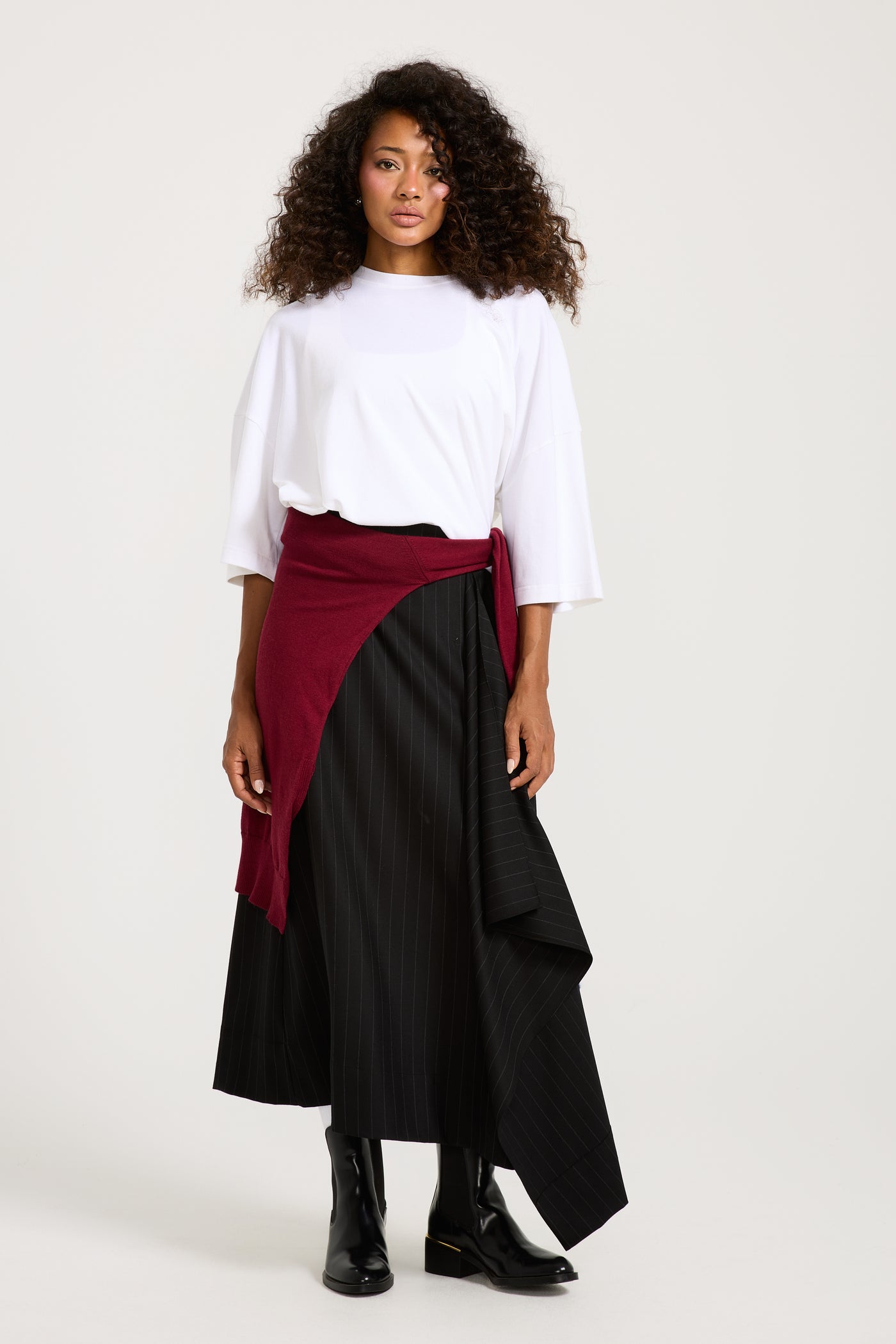 Black Asymmetrical Classic Skirt