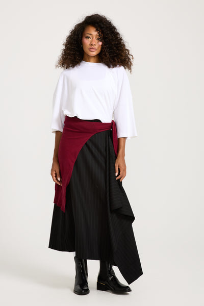 Black Asymmetrical Classic Skirt