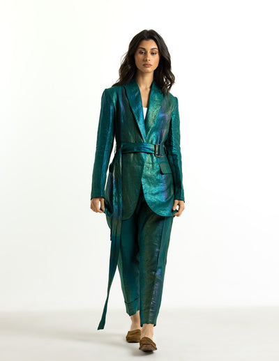 Shinny Linen Blazer
