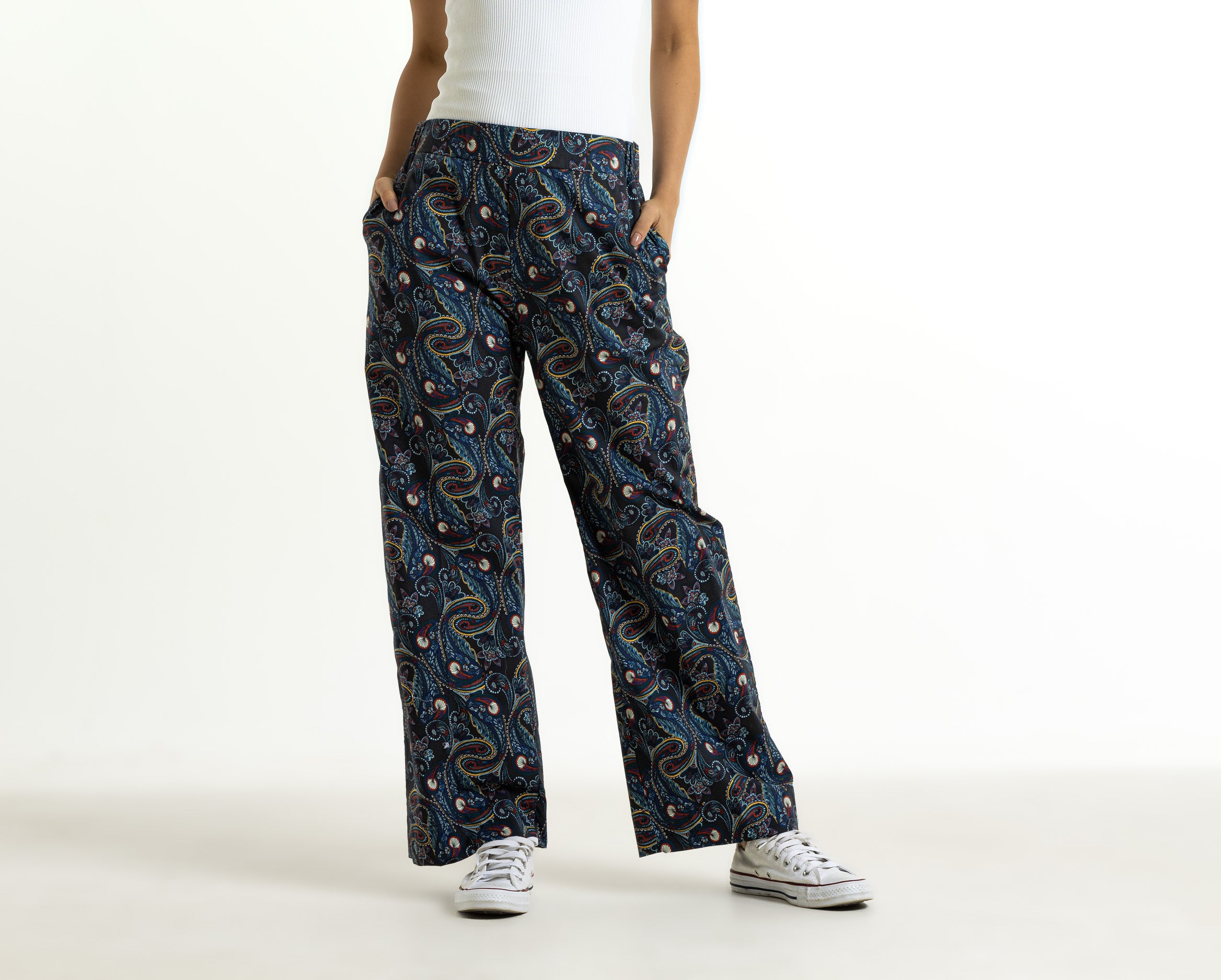 Paisely Printed Pants