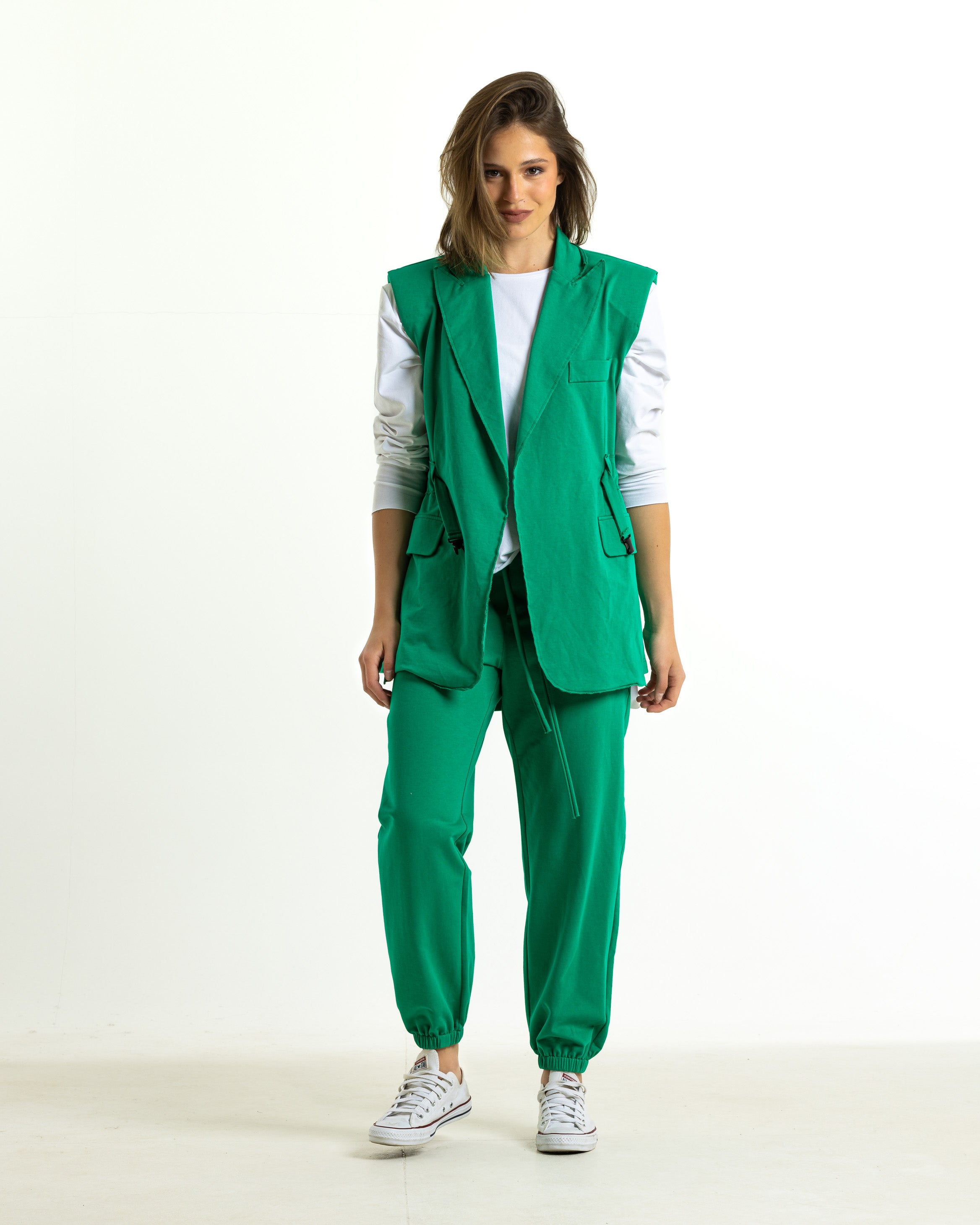 The Track Vest In Green