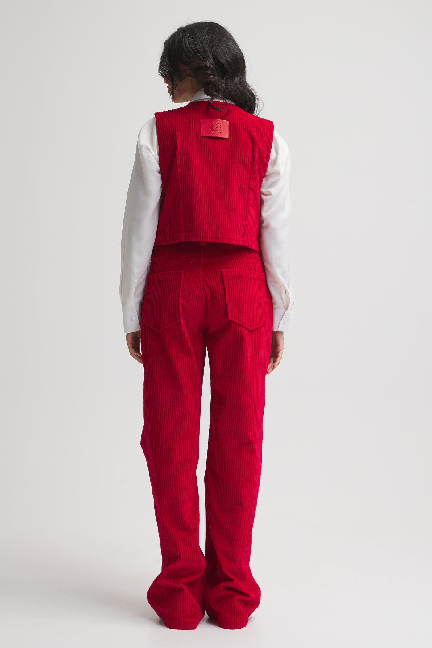 Red Corduroy Waistcoat