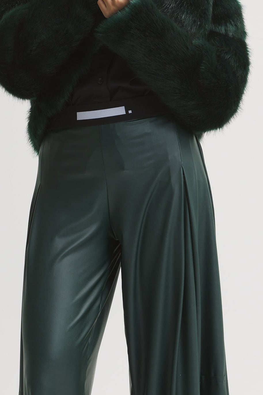 Green Fur Short Jacket