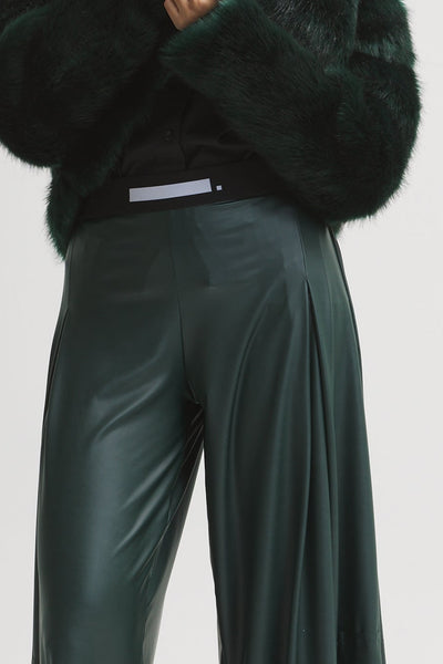 Green Fur Short Jacket