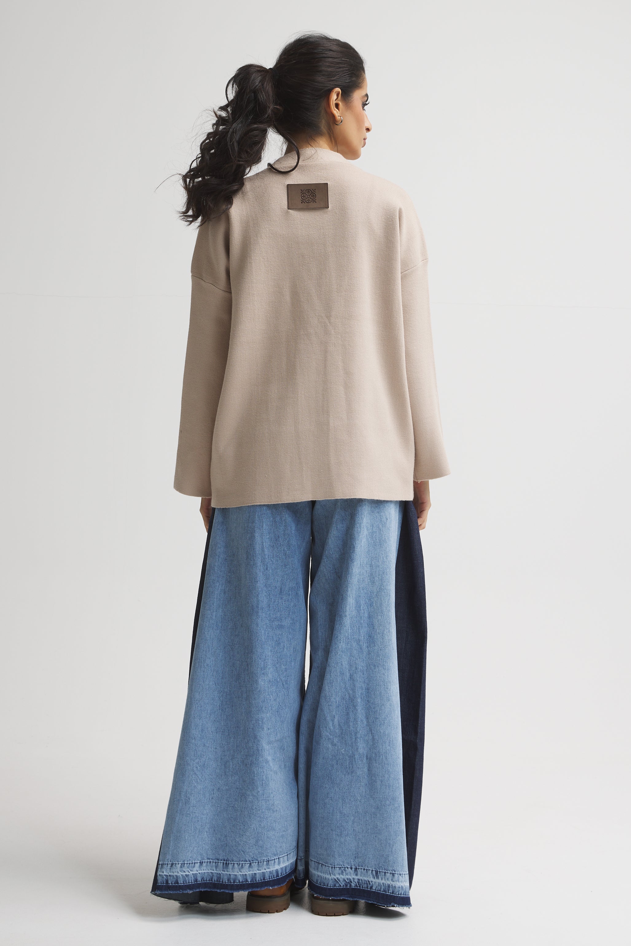 Oversize Sweater In Greige