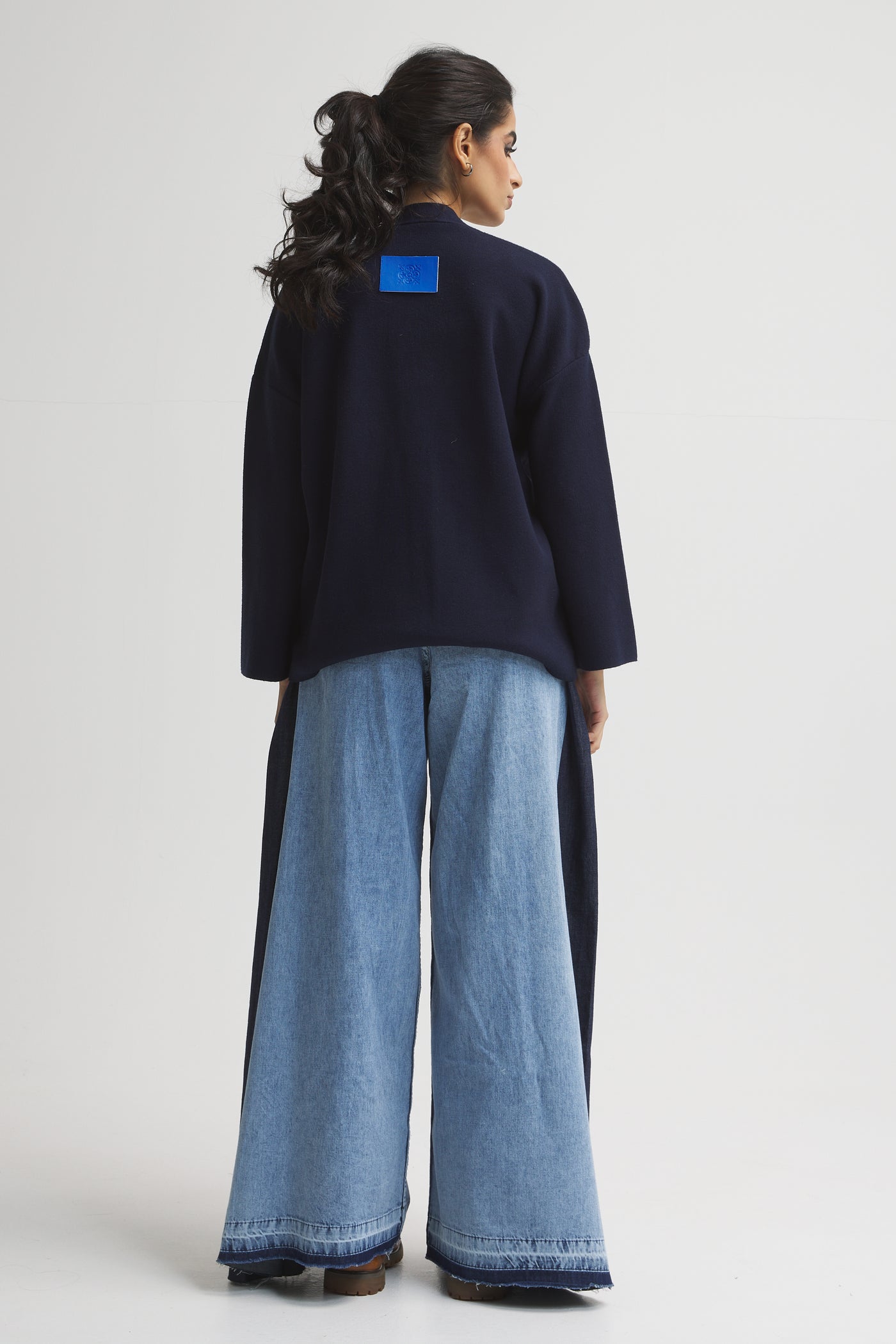 OVERSIZE SWEATER IN NAVY