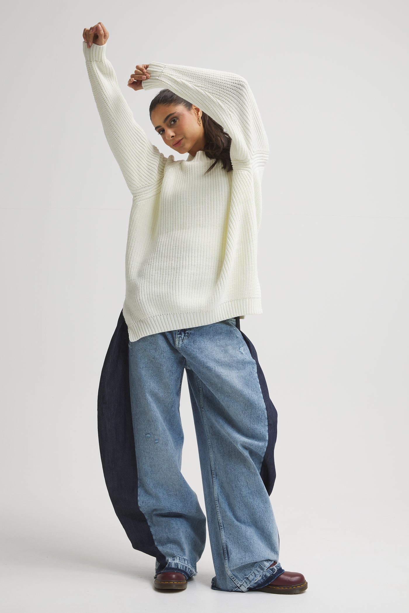 Oversize Pullover In White