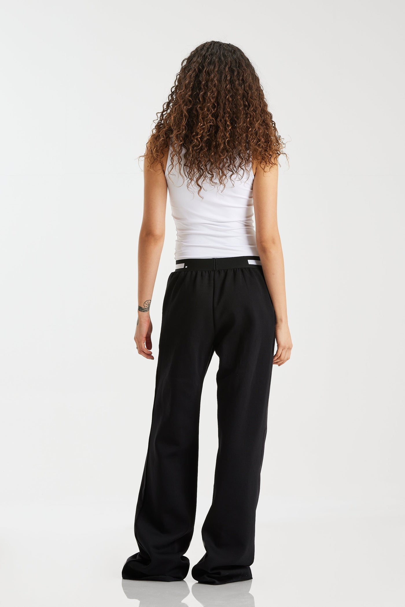 Front Velvet Wide Leg Pants