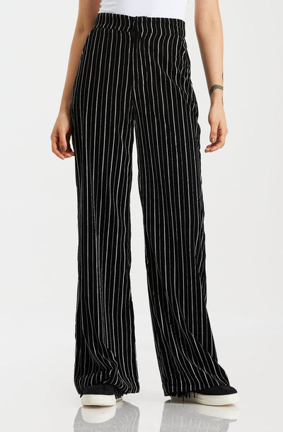 Striped Velvet Pants