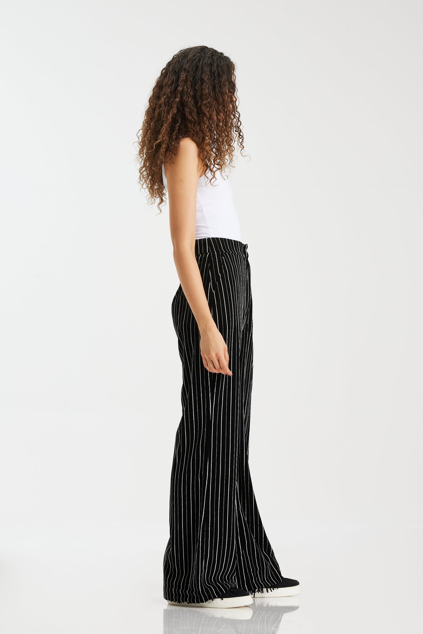 Striped Velvet Pants