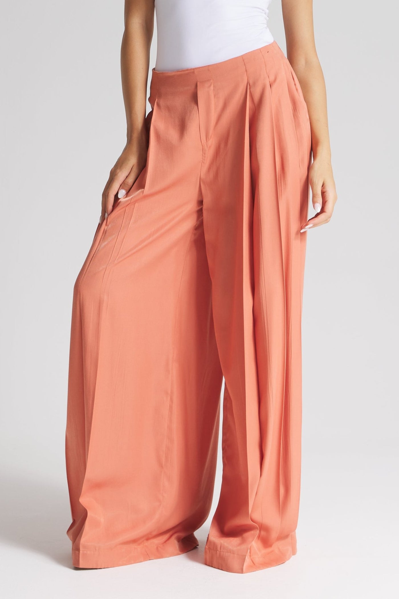 Soft Wide leg In Peach