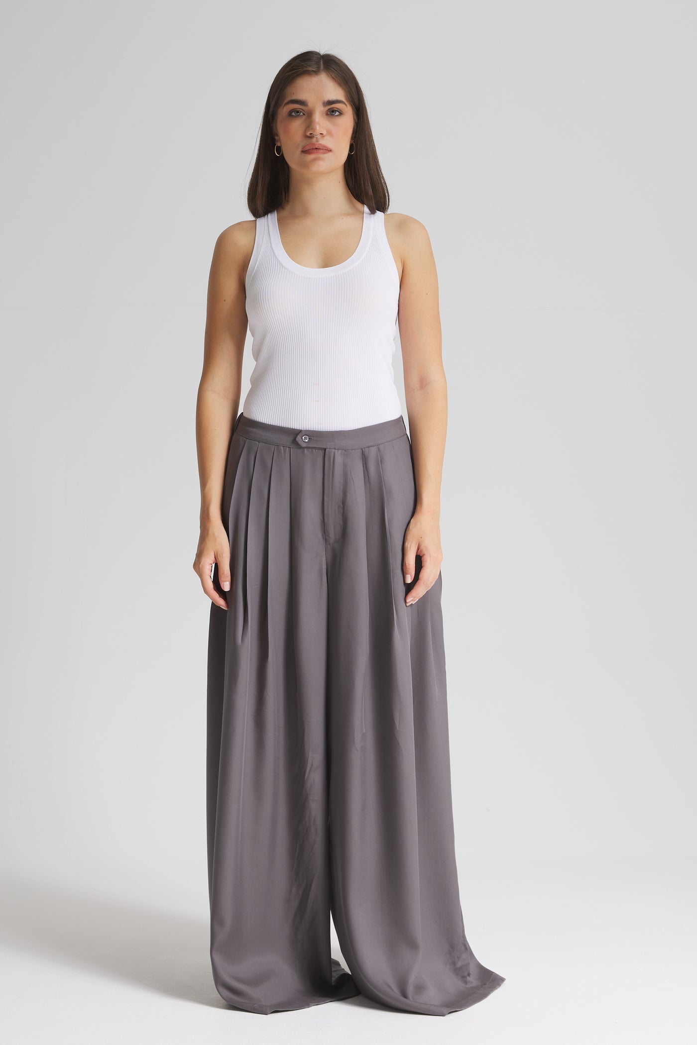 Soft Extra Wide Leg in Grey