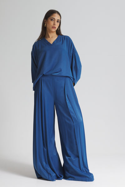 Soft Wide Leg In Blue