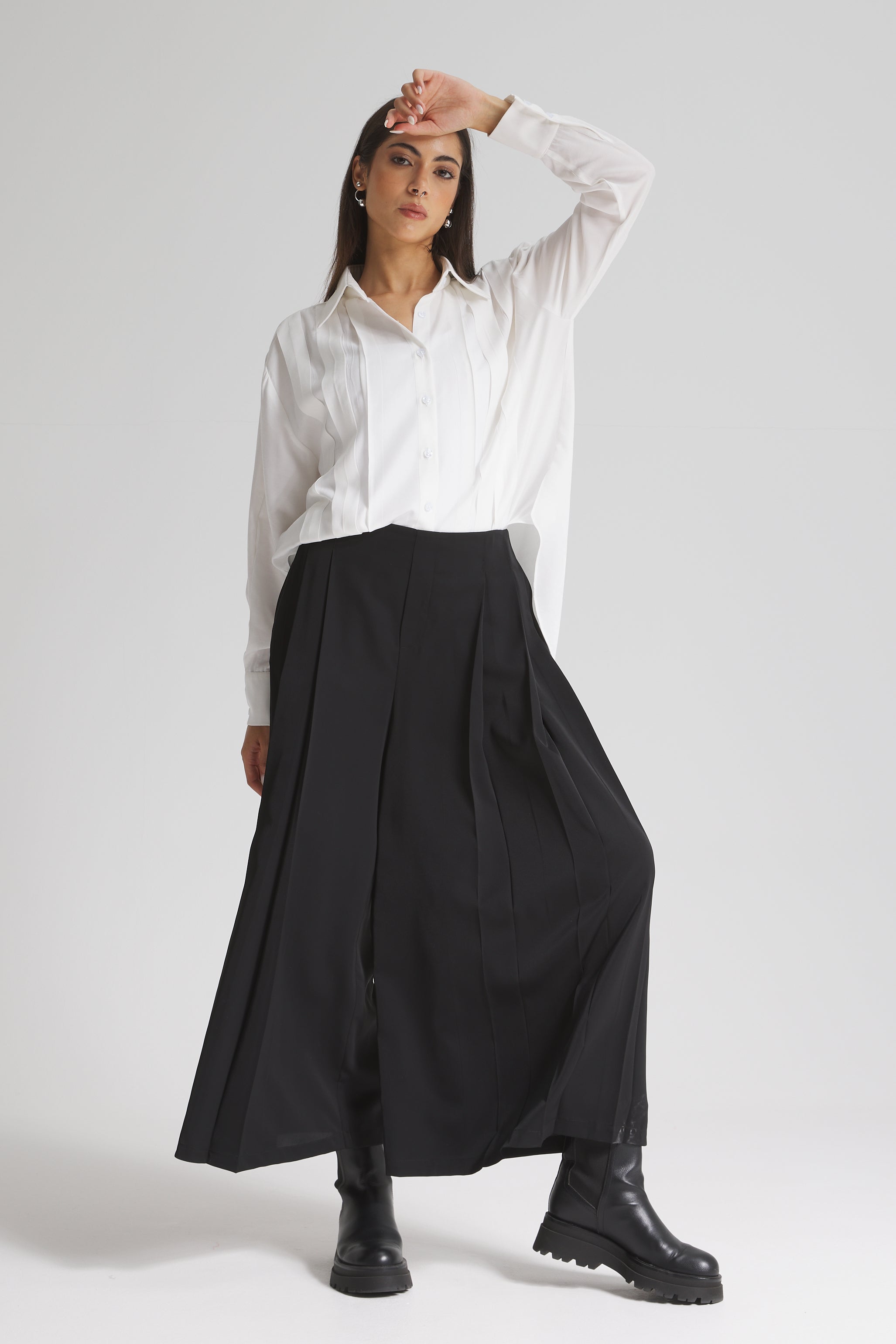 Front Pleats Shirt