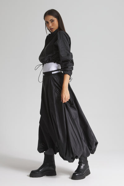 Parachute Skirt In Black