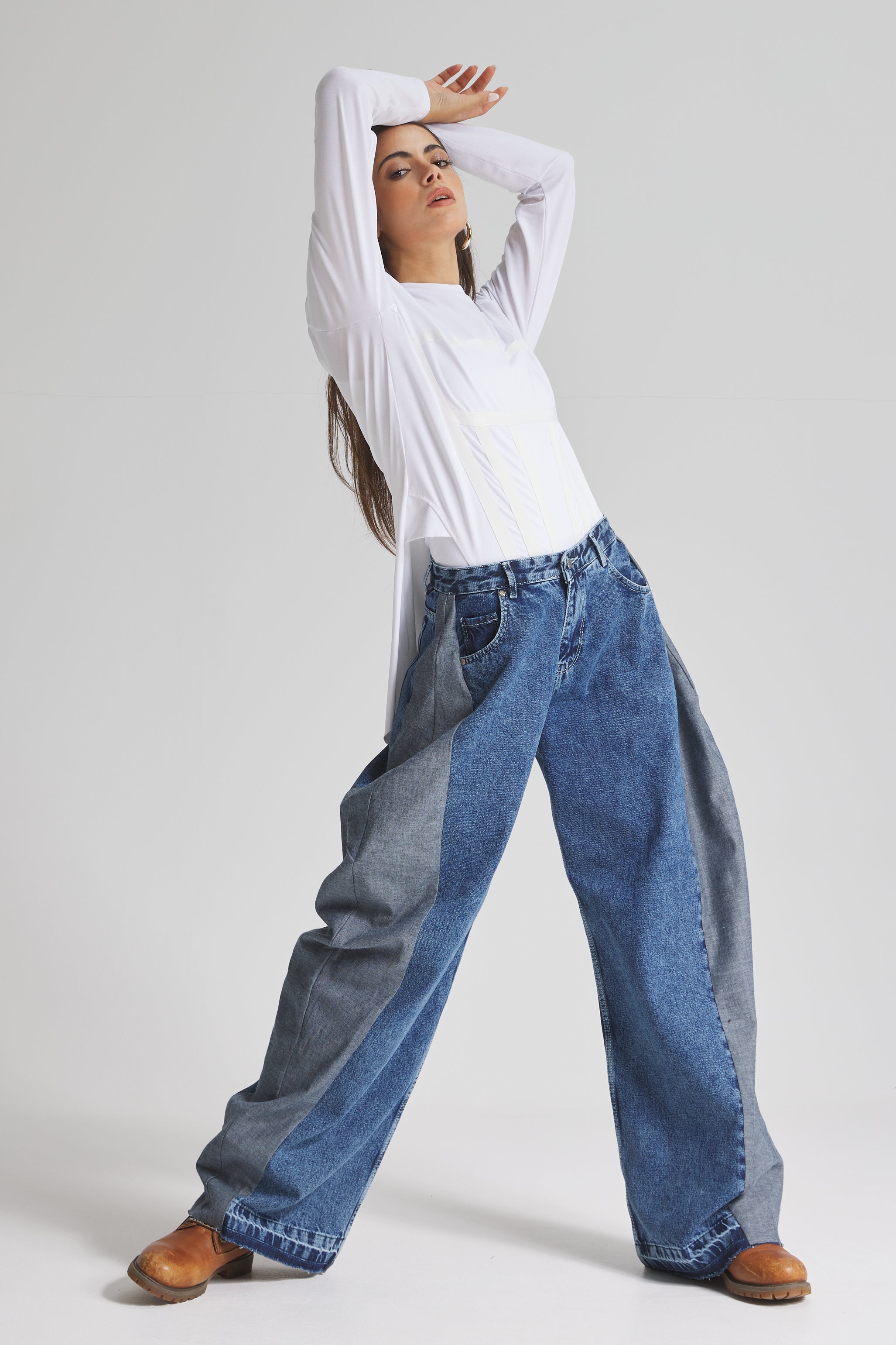 Corset T-shirt In White