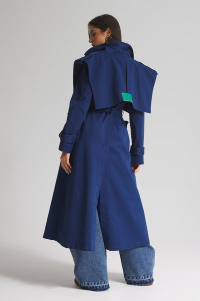 Structured Shoulders Trench Coat