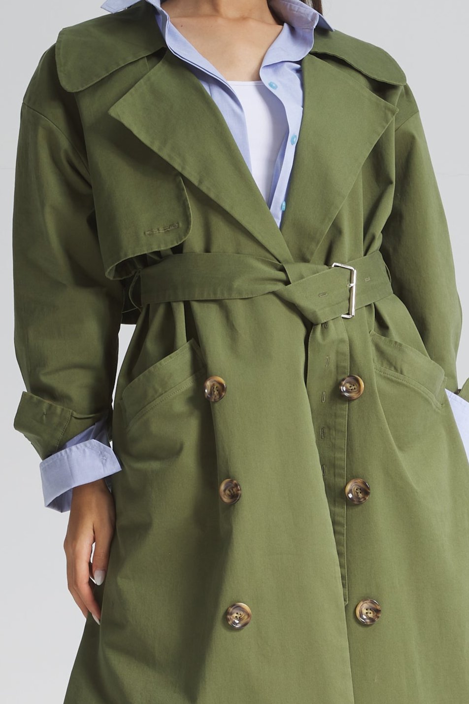 Olive Trench Coat