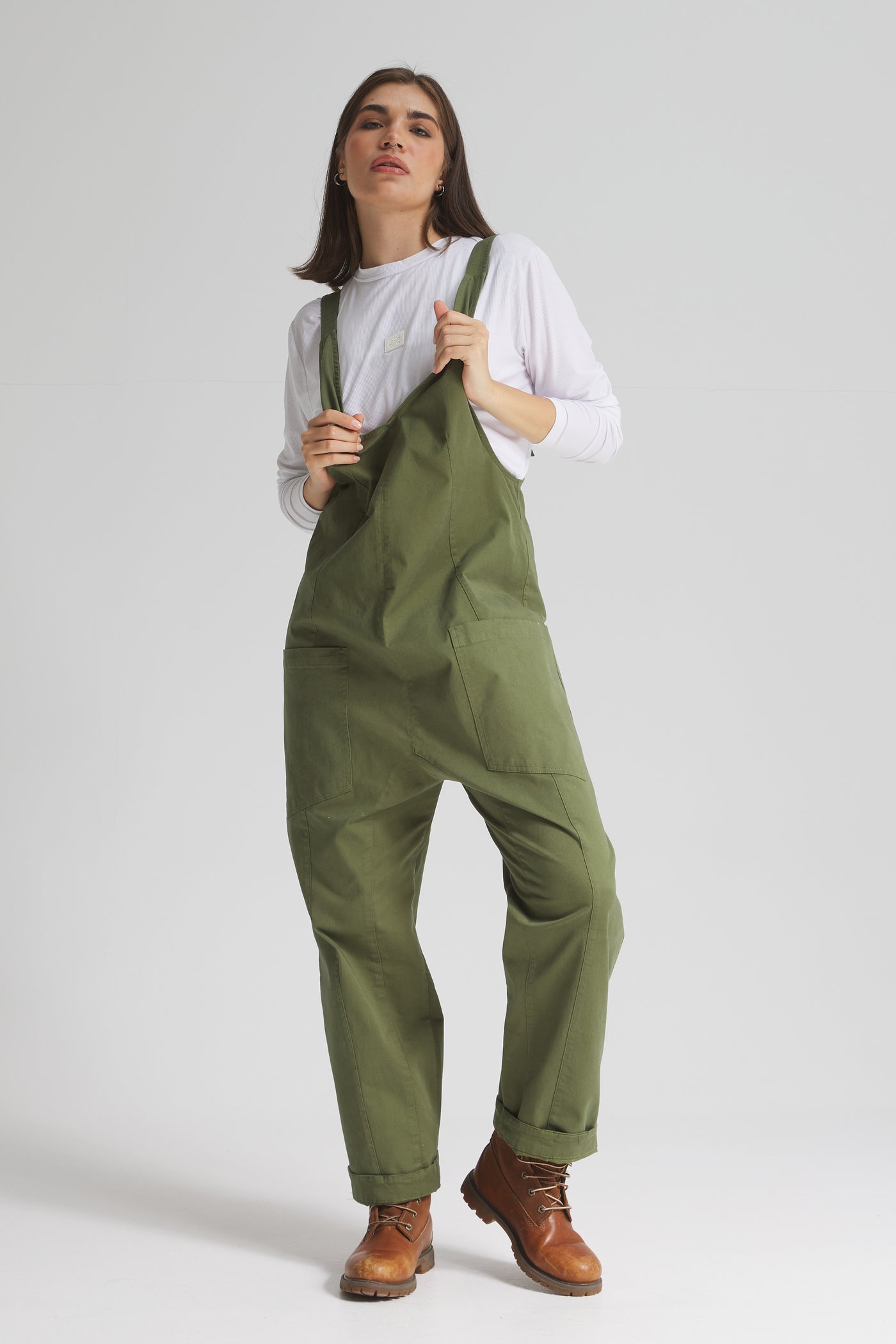 Utility Jumpsuit In Olive