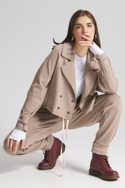 Track Suit Trench Look Jacket