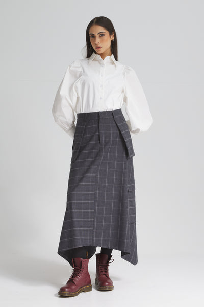 Asymmetrical Cargo Checker Skirt