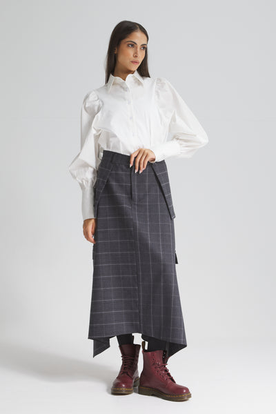 Asymmetrical Cargo Checker Skirt