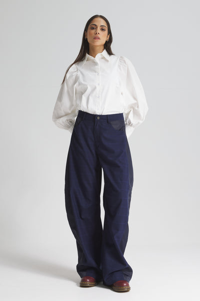 Navy Size Waterproof Balloon Pants