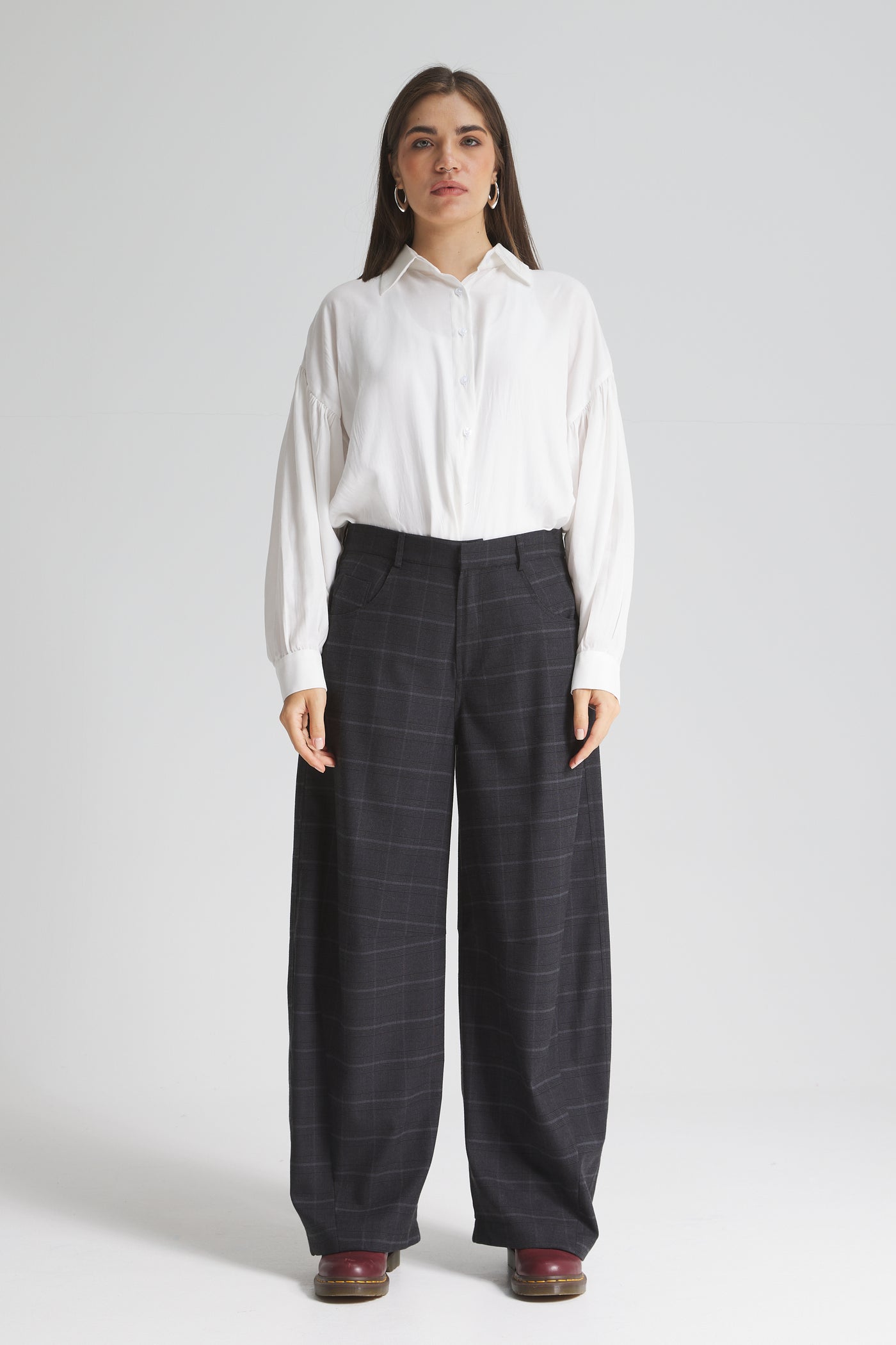 Checker Balloon grey pants