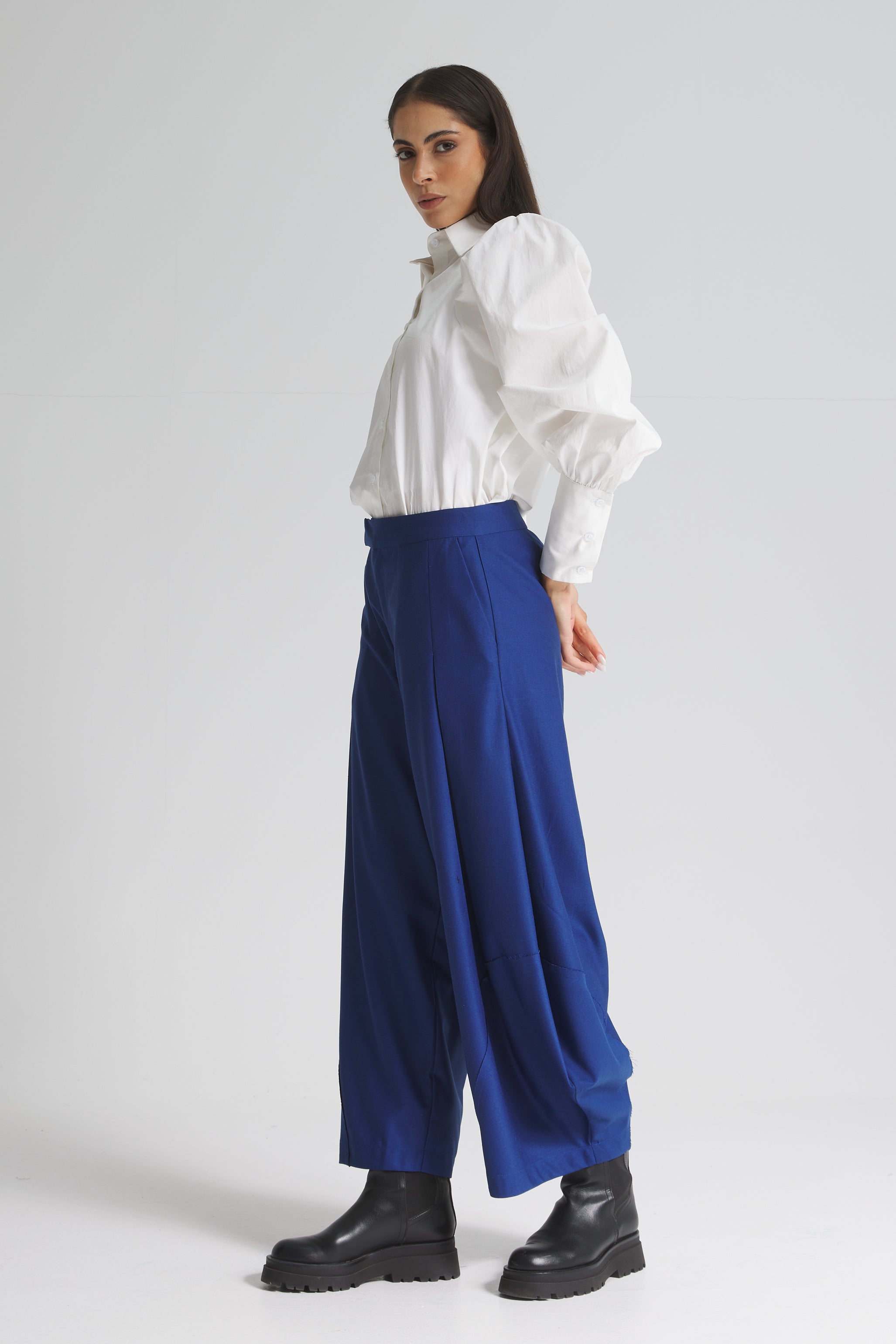 Classic Patchwork Blue Pants