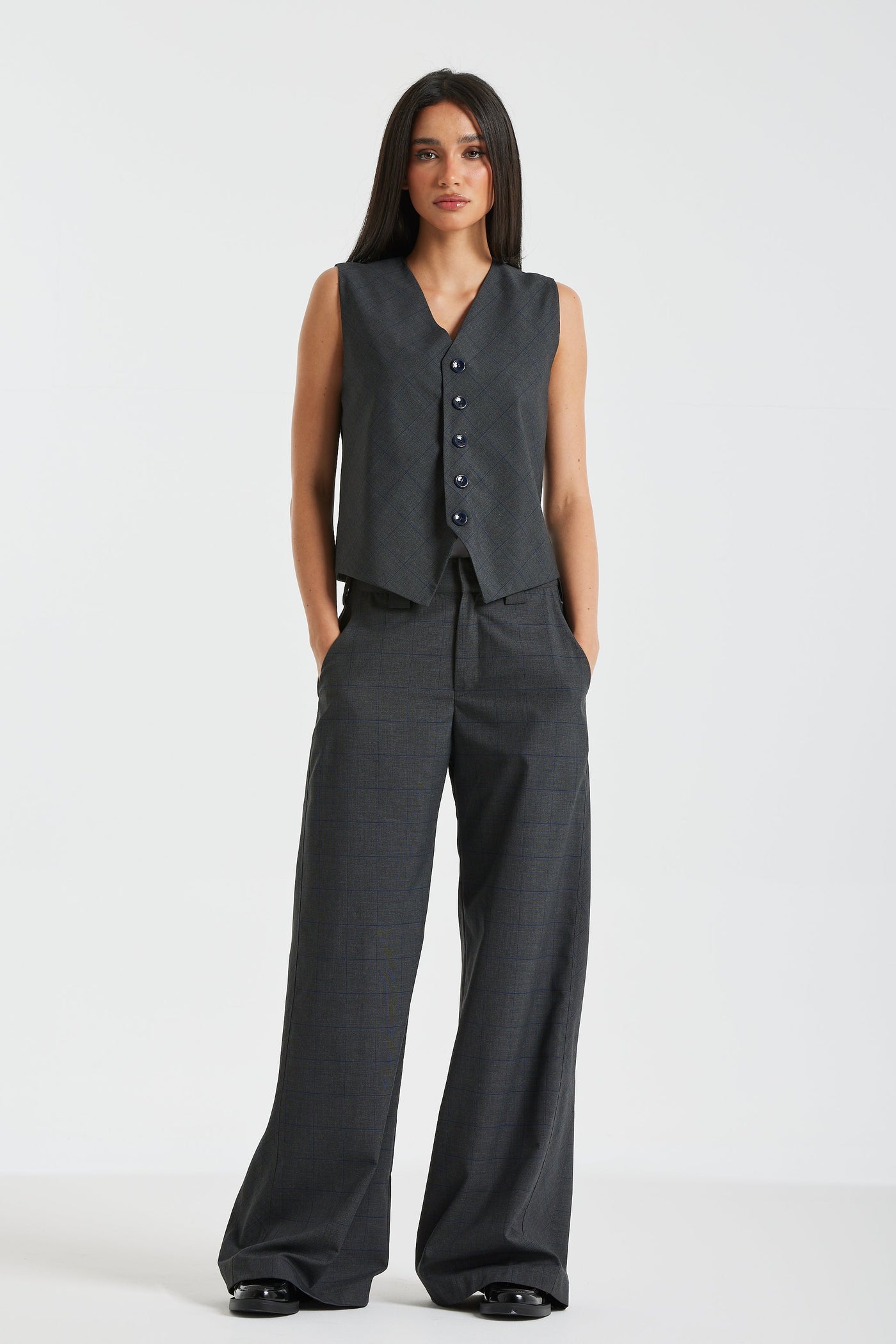 Extra Wide Leg Suit Pants