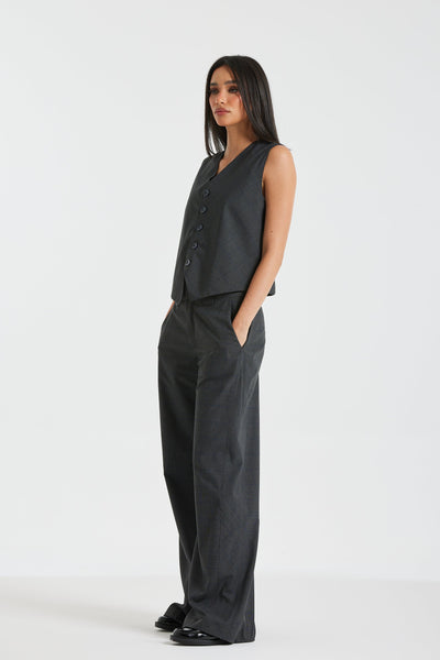 Extra Wide Leg Suit Pants