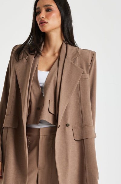 Midi Beige Blazer