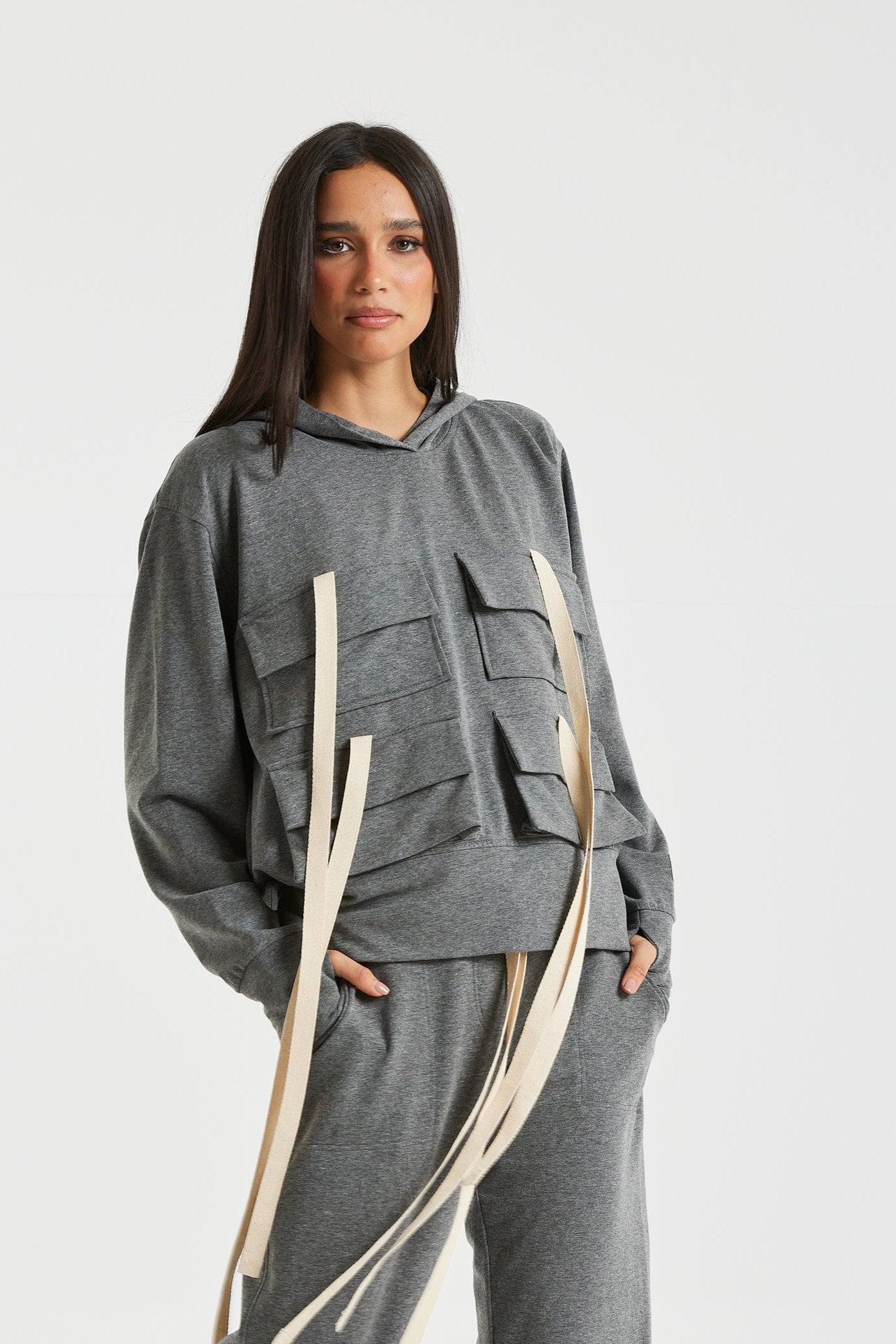 Cargo Sweatshirt In Grey