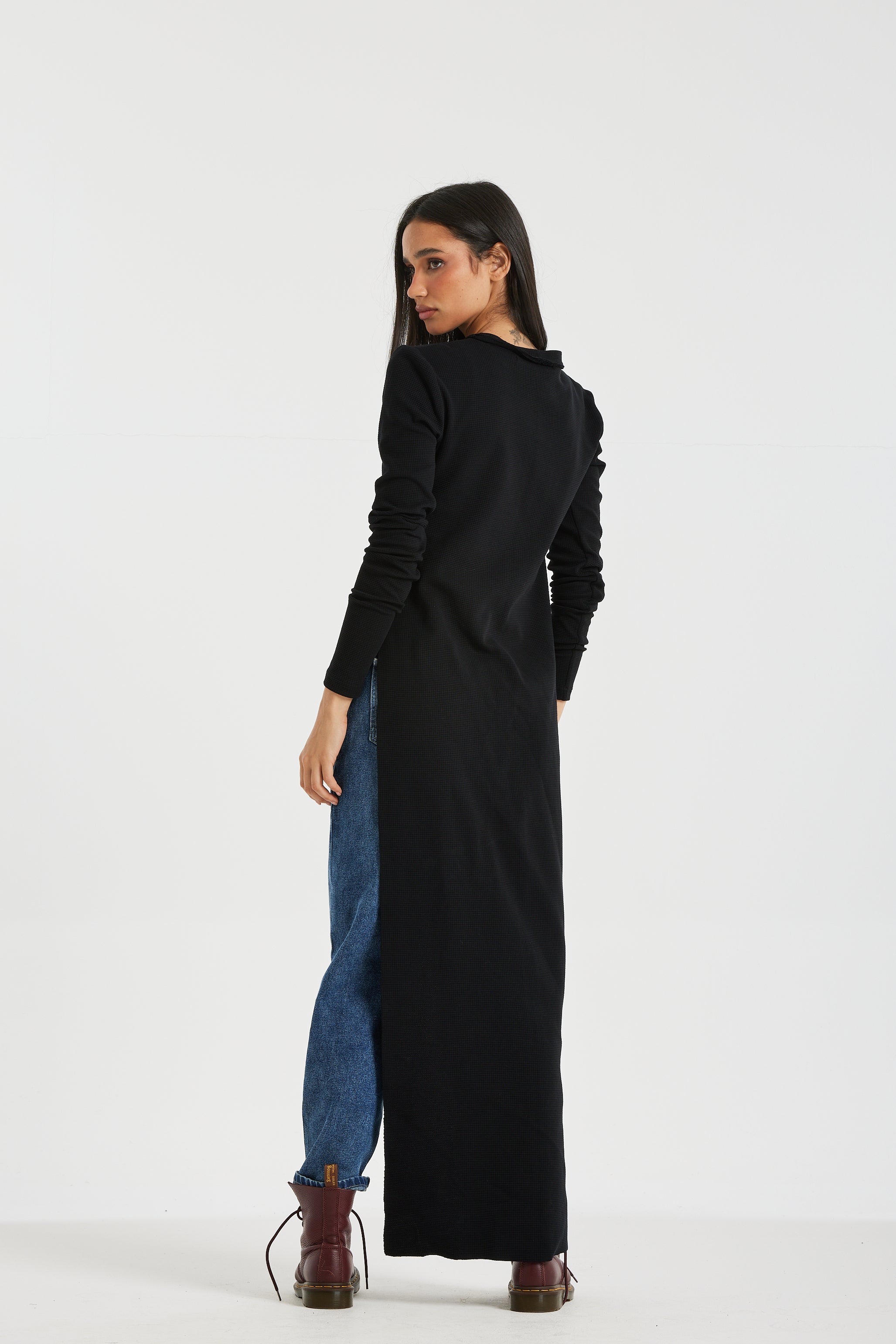 Maxi Side Basic Top In Black