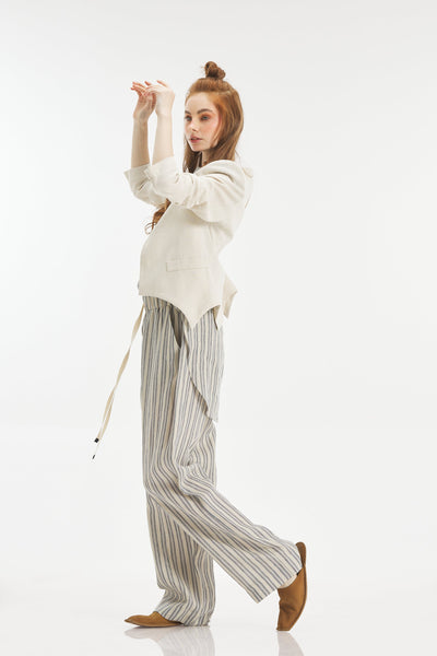 Curved Hem Line Jacket