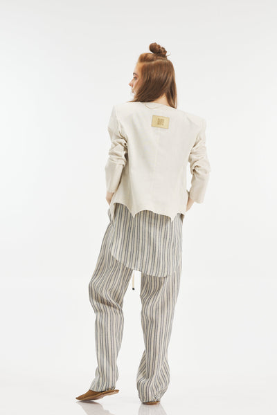 Curved Hem Line Jacket